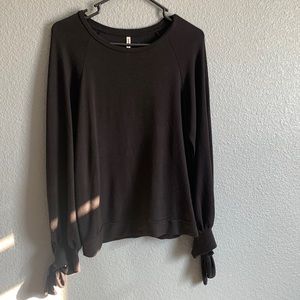 Tie Sleeve Sweatshirt